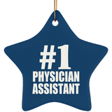 Number One #1 Physician Assistant - Star Ornament