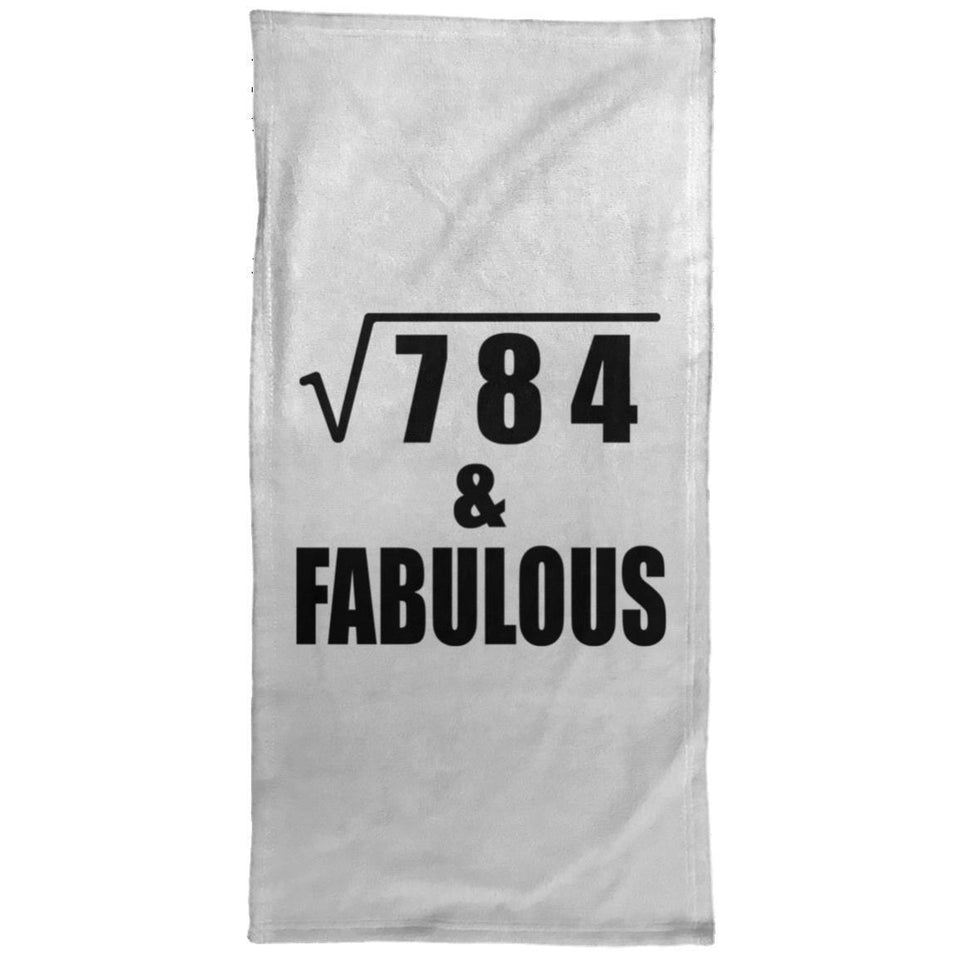 28th Birthday Square Root of 784 & Fabulous - Hand Towel