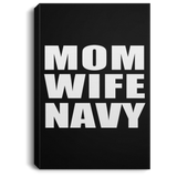 Mom Wife Navy - Canvas Portrait