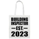 Building Inspector Established EST. 2023 - Tote Bag White