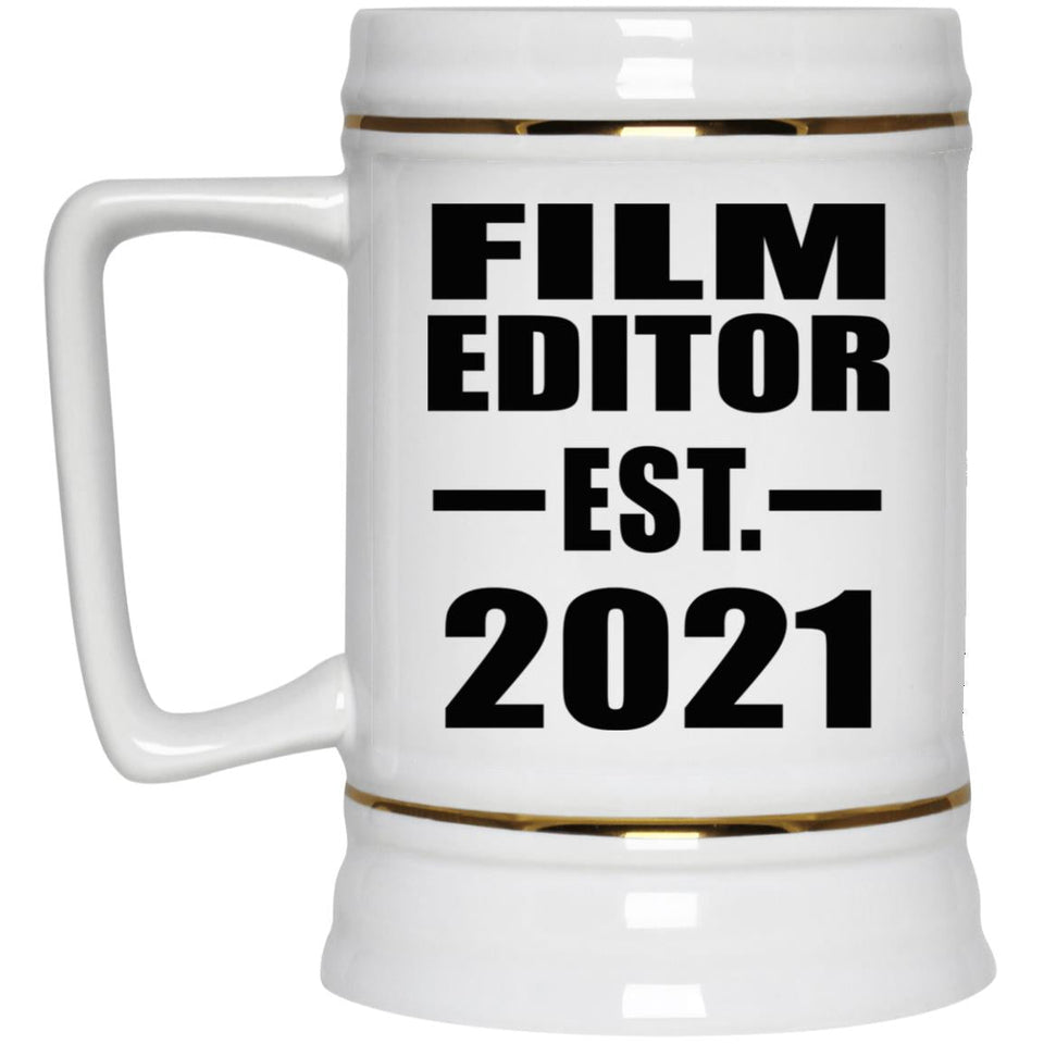 Film Editor Established EST. 2021 - Beer Stein