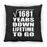 41st Anniversary Square Root of 1681 Years Lifetime To Go - Throw Pillow Black