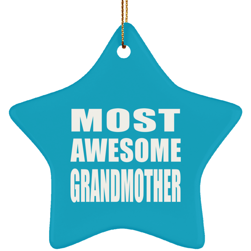 Most Awesome Grandmother - Star Ornament