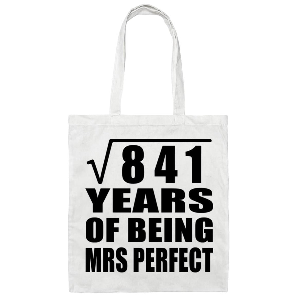 29th Anniversary Square Root of 841 Years of Mrs Perfect - Tote Bag White
