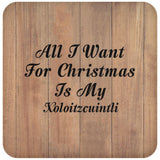 All I Want For Christmas Is My Xoloitzcuintli - Drink Coaster C