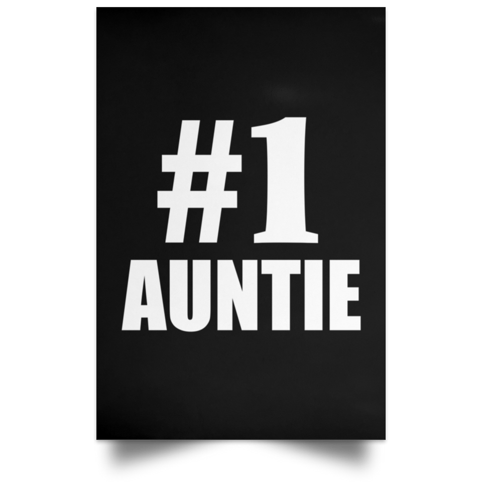 Number One #1 Auntie - Poster Portrait
