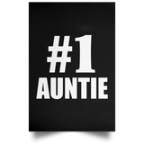 Number One #1 Auntie - Poster Portrait