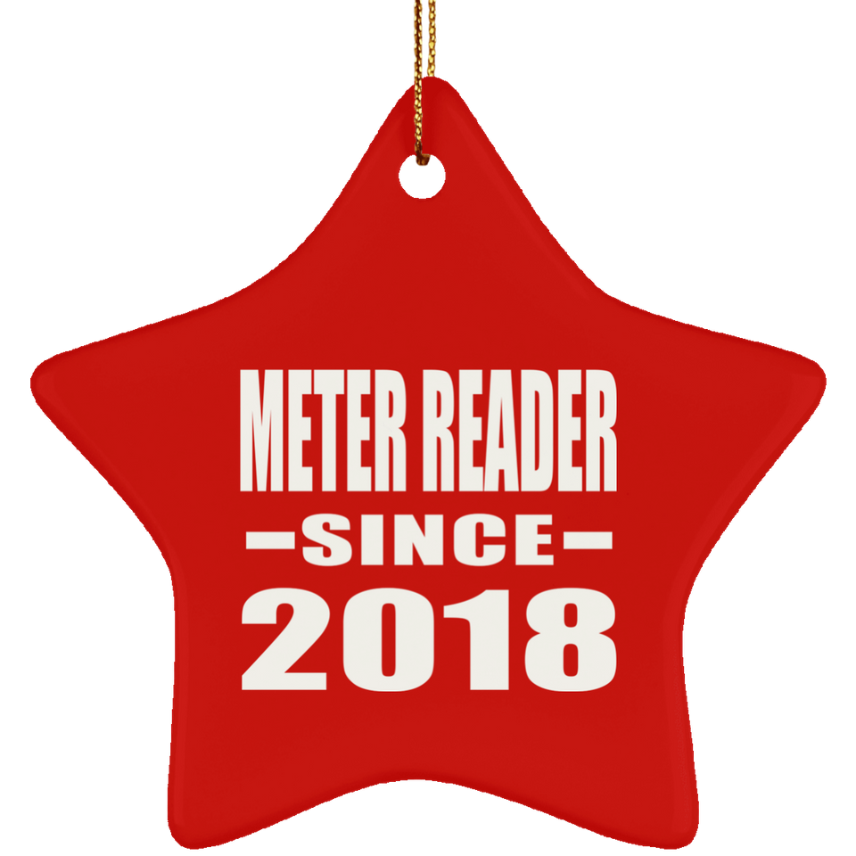 Meter Reader Since 2018 - Star Ornament