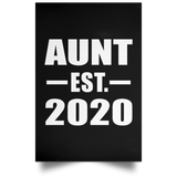 Aunt Established EST. 2020 - Poster Portrait