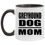 Greyhound Dog Mom - 11oz Accent Mug Black