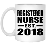 Registered Nurse Established EST. 2018 - 11 Oz Coffee Mug