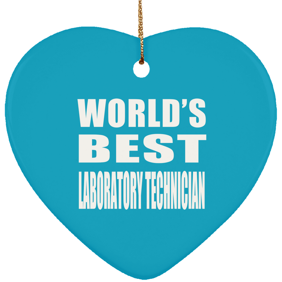 World's Best Laboratory Technician - Heart Ornament