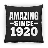 104th Birthday Amazing Since 1920 - Throw Pillow Black