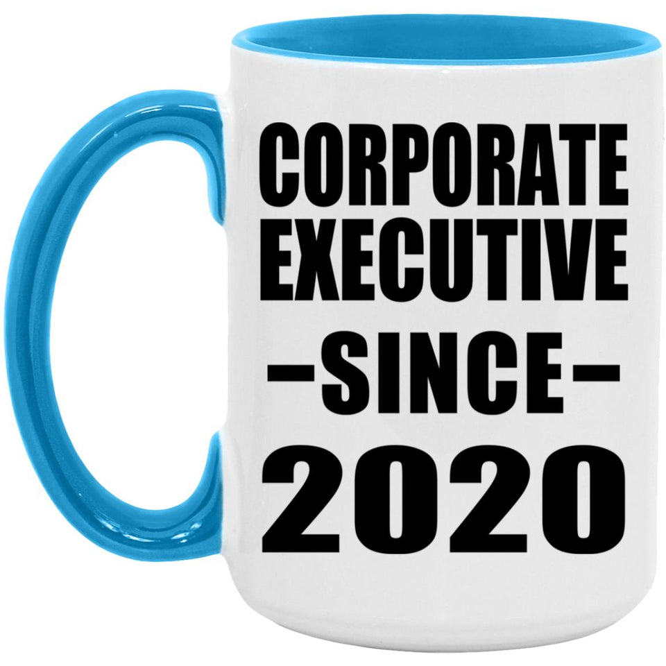 Corporate Executive Since 2020 - 15oz Accent Mug Blue