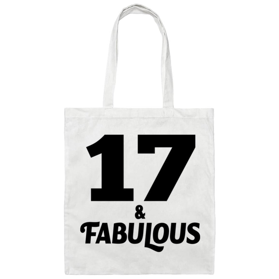 17th Birthday 17 & Fabulous - Tote Bag White