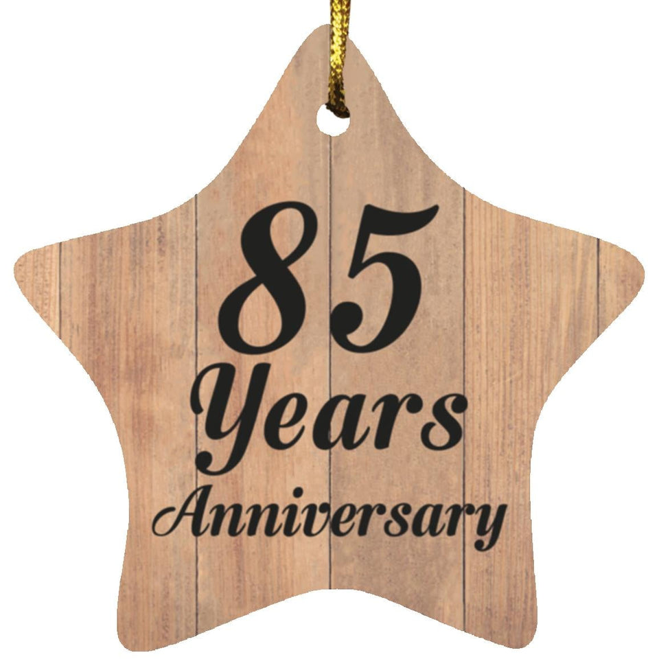 85th Anniversary 85 Years Anniversary - Star Ornament C