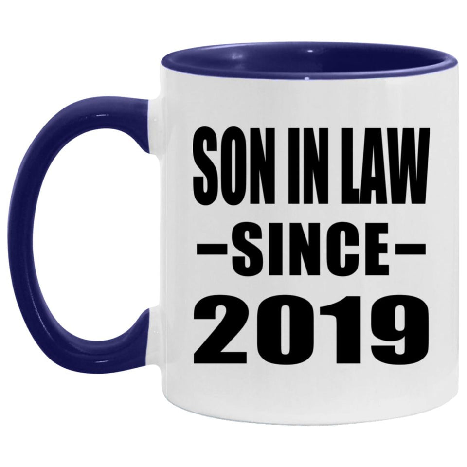 Son In Law Since 2019 - 11oz Accent Mug Purple
