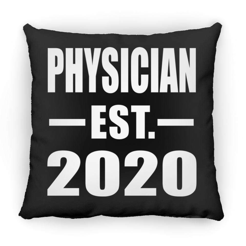 Physician Established EST. 2020 - Throw Pillow Black