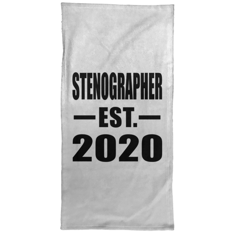 Stenographer Established EST. 2020 - Hand Towel