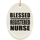 Blessed Registered Nurse - Oval Ornament