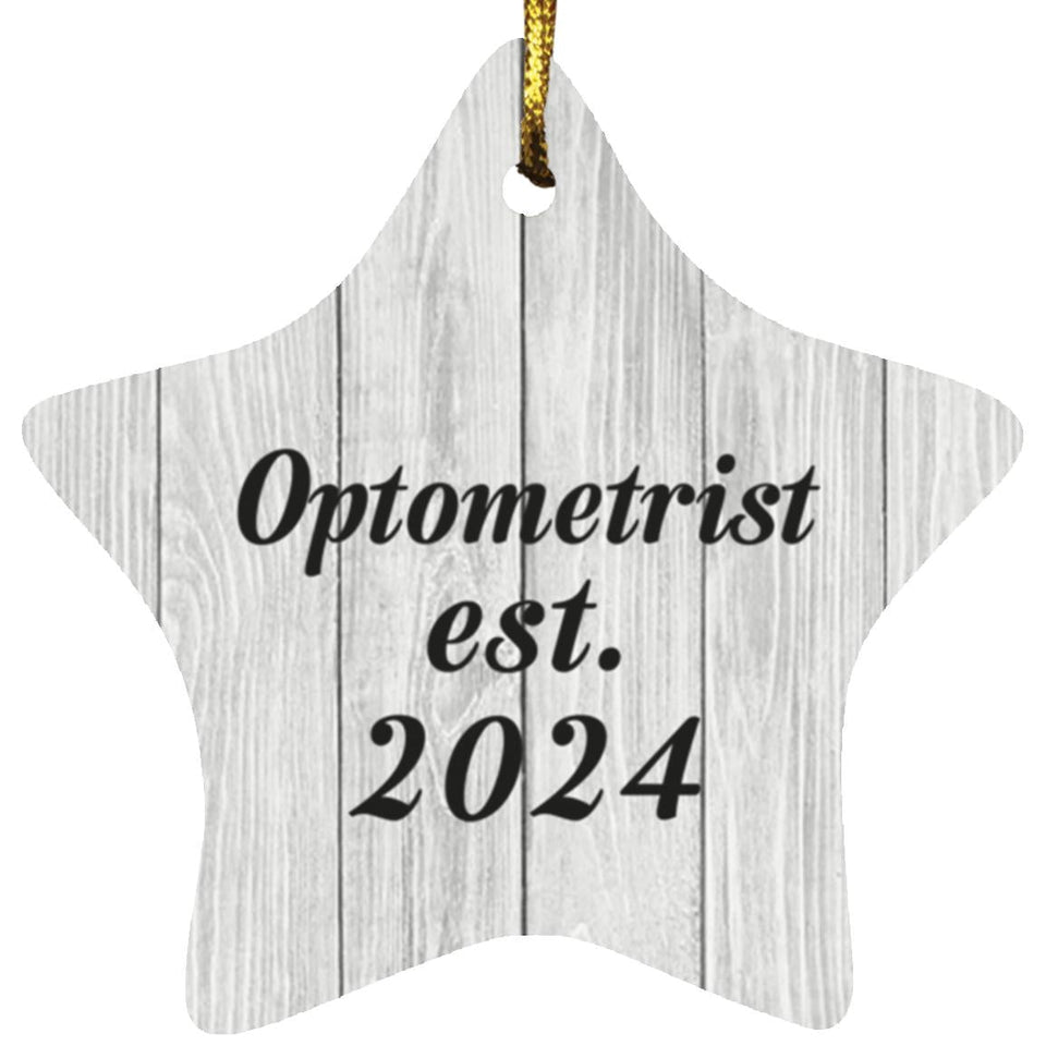 Optometrist Established Est. 2024 - Star Ornament F