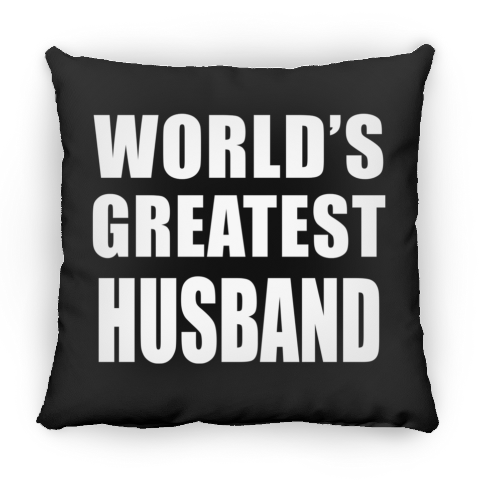 World's Greatest Husband - Throw Pillow Black