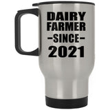 Dairy Farmer Since 2021 - Silver Travel Mug