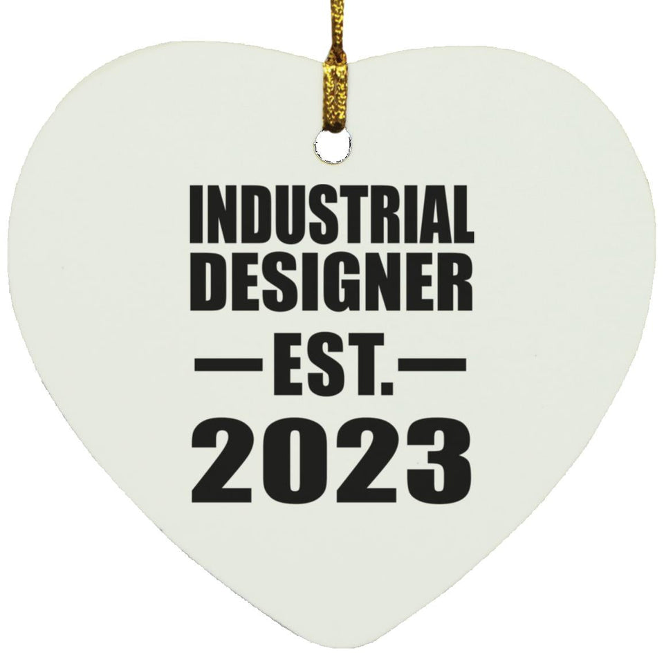 Industrial Designer Established EST. 2023 - Heart Ornament