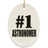 Number One #1 Astronomer - Oval Ornament