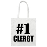 Number One #1 Clergy - Tote Bag White
