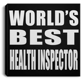 World's Best Health Inspector - Canvas Square