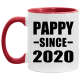 Pappy Since 2020 - 11oz Accent Mug Red