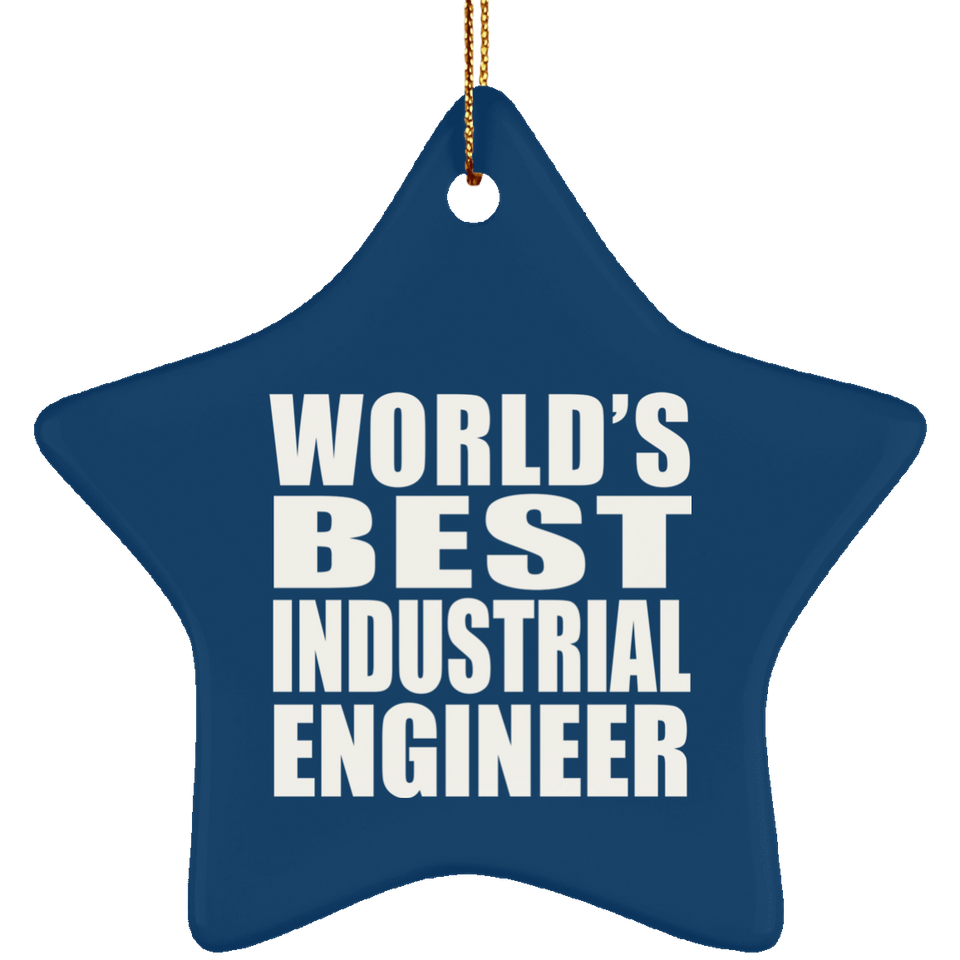 World's Best Industrial Engineer - Star Ornament