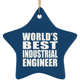 World's Best Industrial Engineer - Star Ornament