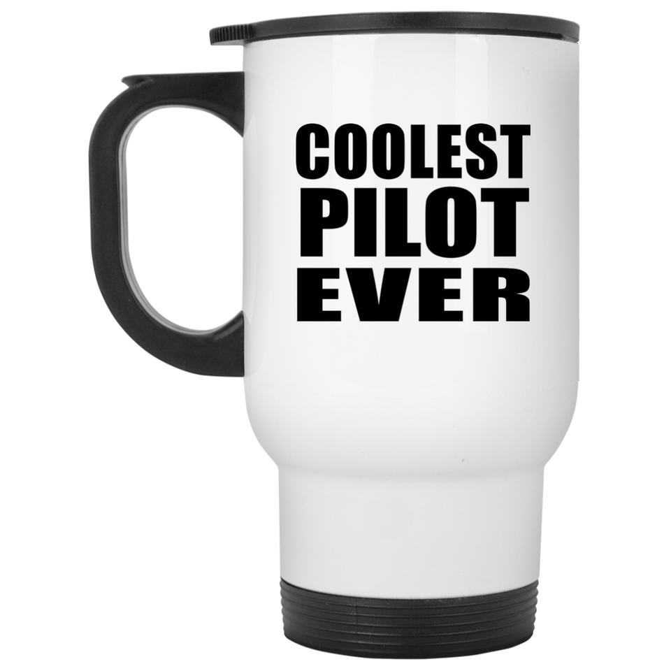 Coolest Pilot Ever - White Travel Mug