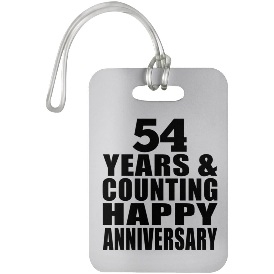 Happy 54th Anniversary 54 Years & Counting - Luggage Bag Tag