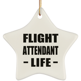 Flight Attendant Life - Star Ornament