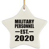 Military Personnel Established EST. 2020 - Star Ornament