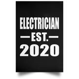 Electrician Established EST. 2020 - Poster Portrait