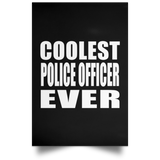 Coolest Police Officer Ever - Poster Portrait