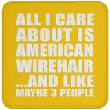 All I Care About Is American Wirehair - Drink Coaster