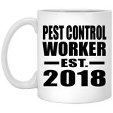 Pest Control Worker Established EST. 2018 - 11 Oz Coffee Mug