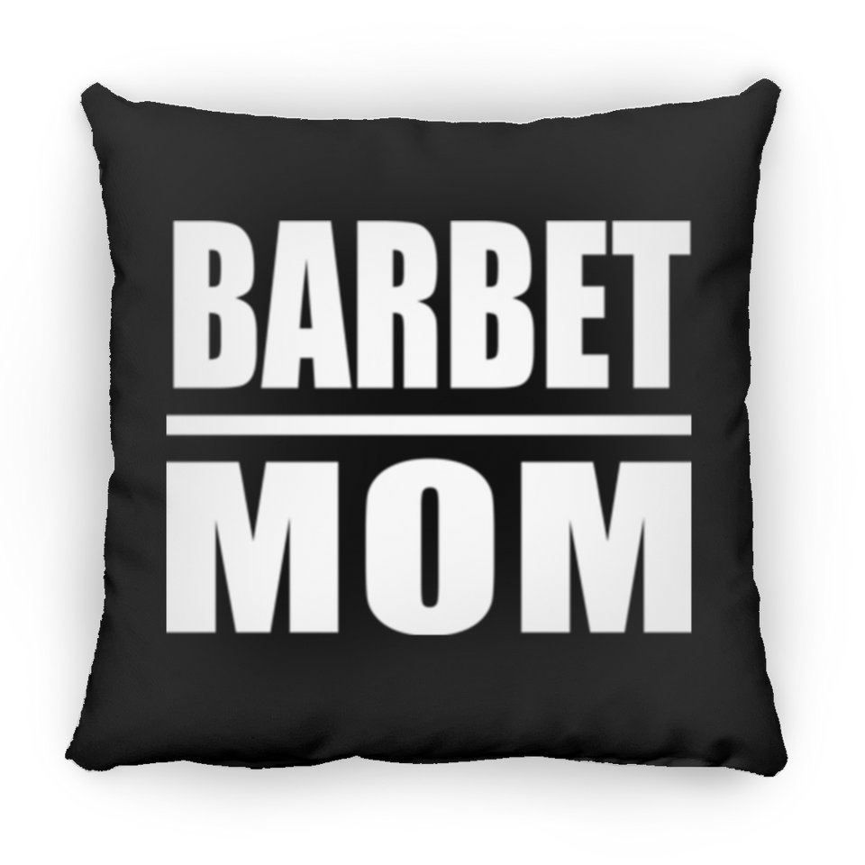 Barbet Mom - Throw Pillow Black