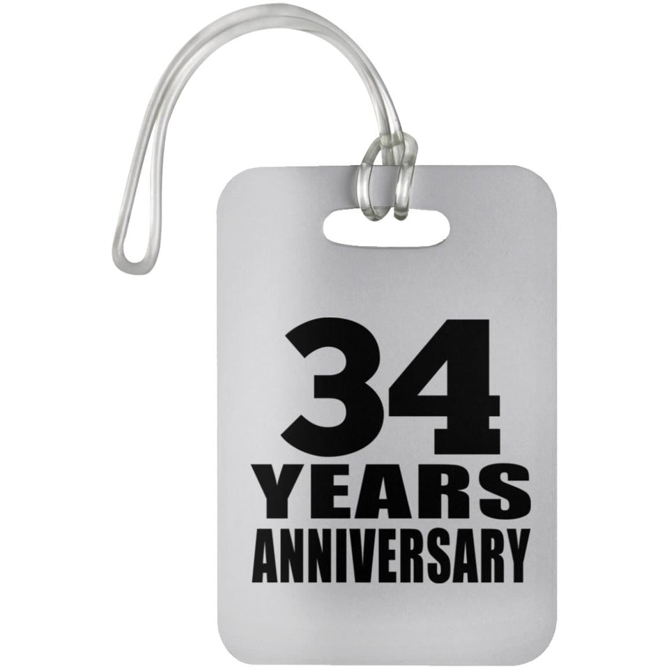 34th Anniversary 34 Years Anniversary - Luggage Bag Tag