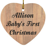 Allison Baby's First Christmas - Heart Ornament C
