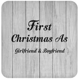 First Christmas As Girlfriend & Boyfriend - Drink Coaster F