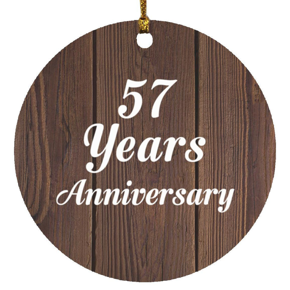 57th Anniversary 57 Years Anniversary - Circle Ornament D