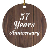 57th Anniversary 57 Years Anniversary - Circle Ornament D