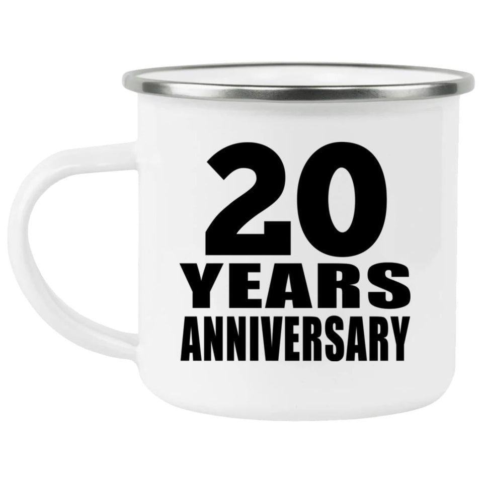 20th Anniversary 20 Years - 12oz Camping Mug
