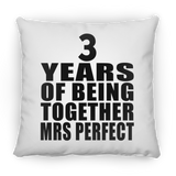 3rd Anniversary 3 Years Of Being Mrs Perfect - Throw Pillow